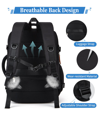 Makes Extra Large Travel Backpack For Women Men,Carry On Backpack,Hiking Backpack Waterproof Outdoor Sports Rucksack Casual Daypack Travel Essentials