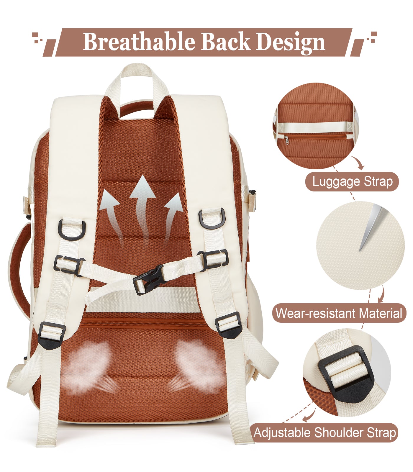 Makes Extra Large Travel Backpack For Women Men,Carry On Backpack,Hiking Backpack Waterproof Outdoor Sports Rucksack Casual Daypack Travel Essentials