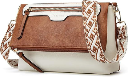 Makes Crossbody Bags for Women,Multi Pocket Crossbody Purses Vegan Leather Shoulder Handbags Travel Purse Adjustable Strap