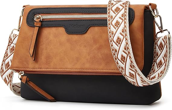 Makes Crossbody Bags for Women,Multi Pocket Crossbody Purses Vegan Leather Shoulder Handbags Travel Purse Adjustable Strap