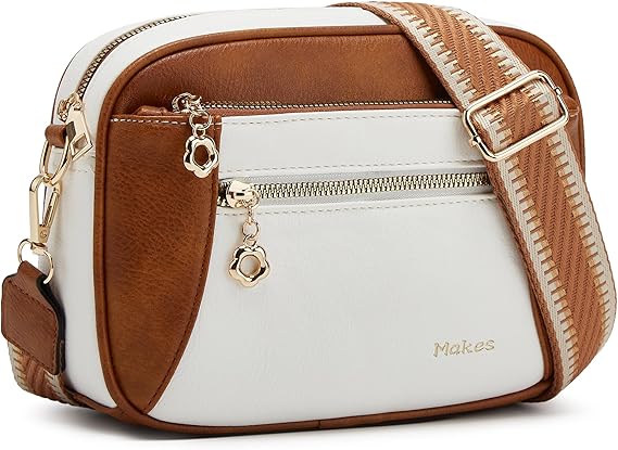 Crossbody Purse for Women Small Crossbody Bags Trendy Vegan Leather with Adjustable Shoulder Straps Gift for Mother Wife Mom