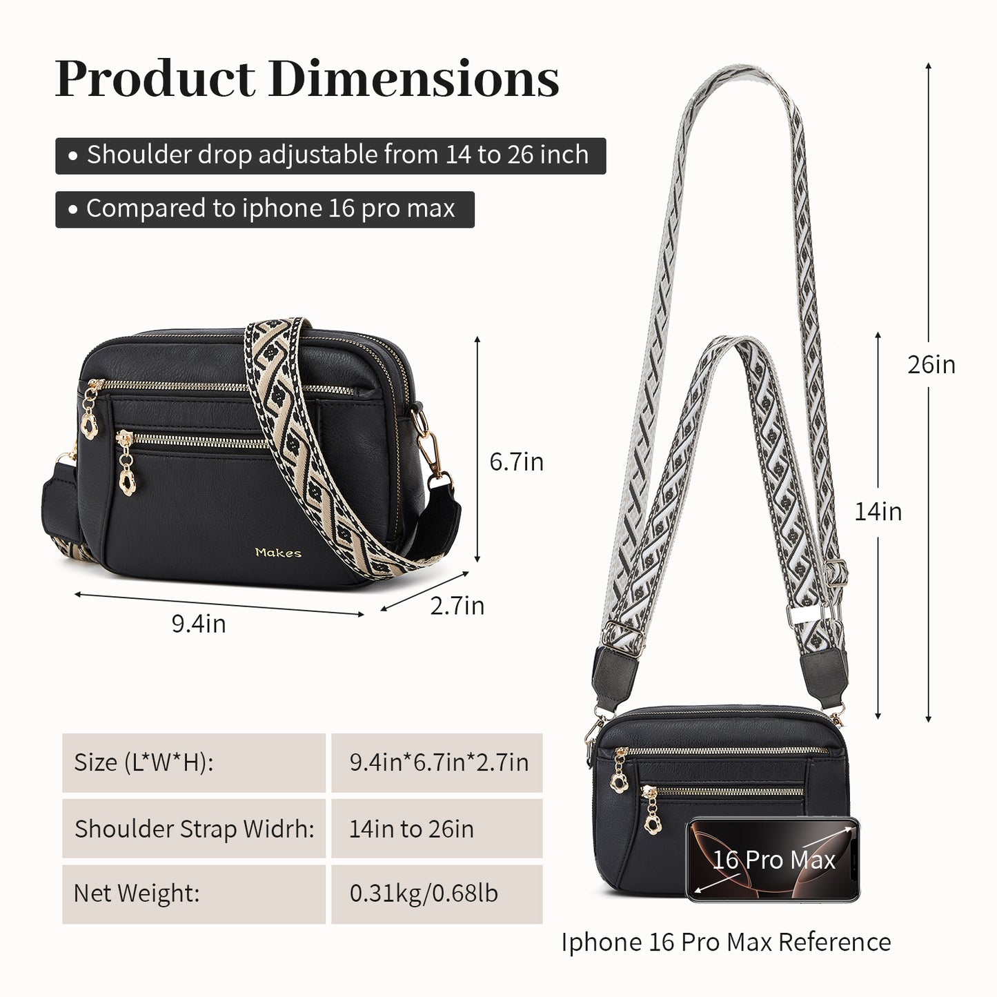 Crossbody Purse for Women Small Crossbody Bags Trendy Vegan Leather with Adjustable Shoulder Straps Gift for Mother Wife Mom
